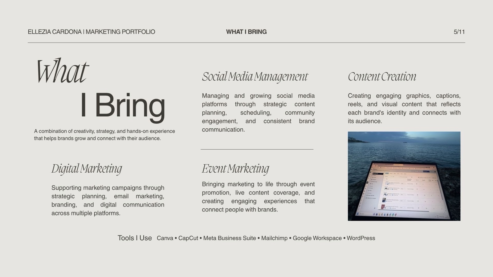 Portfolio page 5